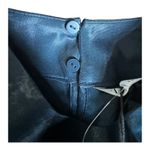 ZARA NWT  Crop Top Blouse, Mock Neck, long sleeve, ruched hem in blue size medium Photo 7