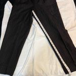Alanni by DonnyBrook Brown Pinstripe High Waist Pleated Dress Pants SZ Photo 4