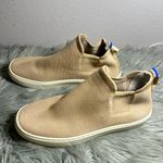 Rothy's The Chelsea Camel Pull On Ankle Boots Beige Knit Slip Photo 1