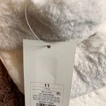 Stars Above Plush Slippers Fuzzy Slide Open Toe Comfy Cozy Cream Size 11 Photo 3