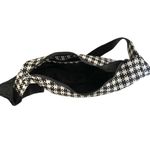 Baggu  Medium Crescent Bag in Black & White Pixel Gingham Photo 4