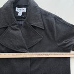 Vintage JG Hook Pea Coat Womens 22W Gray Wool Blend Double Breasted Quiet Luxury Photo 8