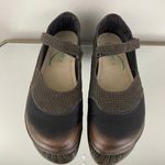 Naot Brown Croc Leather Luga Mary Jane Slip On Flats Photo 5