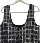 LULU’S Tweed the Way Mini Navy Blue Plaid Mini Dress Size L Classic Chic Flirty White Size L Photo 5