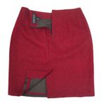 ELLEN TRACY LINDA ALLARD Wool Skirt Suit Women 14P Classic Business Ofice Retro Red Size 14 Photo 6