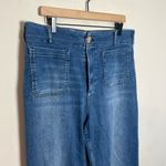 Anthropologie - Maeve The Colette Crop High-Rise Wide-Leg Jeans Blue Wash Denim Photo 3