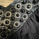 Soprano  Black sleeveless dress with embellished V neck Photo 9