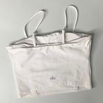 Alo Yoga Alo Medium Bandeau Cami Top White FLAWED Yellow Stains Photo 4