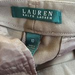 Ralph Lauren Lauren Wool Blend Dressy Trouser Pant Sz 10 Mocha Pockets Business Photo 2