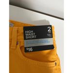 Primark NEW High waisted orange shorts‎ size 2 Photo 1