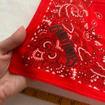 Red paisley bandana print bandana 0416 Photo 1
