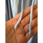 Mac Duggal  Powder Blue Satin High Slit Gown Size 8 Evening Dress Photo 9