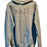 Fifth Sun sweatshirt hoodie- gray red - Christmas animals - Women S/M - Youth XL Photo 0