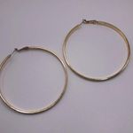Boutique Gold Big Hoop Earrings 3” Photo 1
