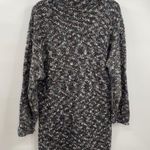 Idiams Vintage Sweater Gray Black White Wool Blend Shoulder Pads Womens Large Photo 1