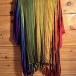 Women’s XL oversized long sleeve rainbows Red Photo 2