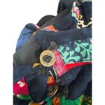 NATIVEWEAR DESIGNS Oversized Bohemian Lagenlook Applique Patchwork Jacket Blue Size M Photo 9