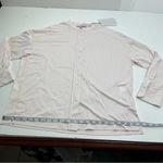 Max Mara Light Pink Edmea Button Down Blouse Medium Striped Mandarin Collar NEW Photo 10