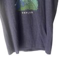 Life is Good  Women's Medium V Neck Blue Unplug Snow Mountains Outdoor T Shirt‎ Photo 2