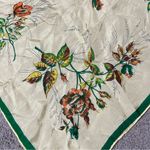 Vintage Yellow & Green Floral Scarf Photo 1