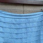 Lulus Lulu’s Womens Skirt Blue White Polka Dot Tiered Ruffle Hem Size Small Photo 5