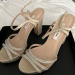 Nina New York Nina Shoes Sparkly Gold High Heels Photo 4