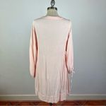 Free People Soft Pink Tie Front Tunic Dress Photo 6