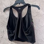 DSG M/L neon stripe black razor back cropped tank top Size L Photo 1