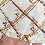 byTiMo Layered Floral Check Printed Satin Jacquard Button Down Shirt Size Small Tan Photo 11