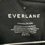 Everlane  Women's Thong Cut The Long-Sleeve V-Neck Bodysuit Black Medium Photo 1