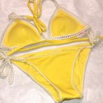 Victoria's Secret Medium - Rare  yellow crochet bikini bottoms Photo 2