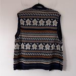 Vintage Winter Inspired Sweater Vest M Blue Size M Photo 3