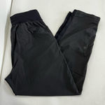 Lululemon Dance Studio Crop Pants Size 4 Black Dark Gray Stripes Strength Leg Photo 0