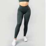 Alphalete NWOT Dark Forest Green Halo Athletic Contour Leggings in Urban Chic XS Photo 1