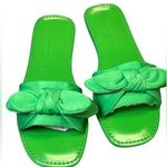 Kate Spade Green Bernadette Bow Tie Flat Sandals Size 5.5 NWOB Photo 0