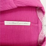 Raquel Allegra Boxy Gauze Blazer in Bright Pink Size 2 Cotton Photo 7