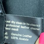 Vintage 2000 Sassoon’s blazer style black distressed medium leather jacket Photo 4