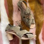 Jeffrey Campbell Jeffery Campbell Green Suede Block Heels Photo 0