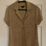 August Silk  Tan Cardigan Swing Sweater Siz… Photo 5