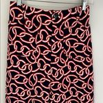 Maeve Anthropologie  The Colette Ponte Wide Leg Pants Red Navy Photo 5