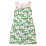 Lilly Pulitzer Just add mint mini cotton dress green white floral print Sz 0 Photo 4