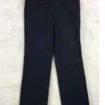 J.Crew Navy Denim-like Full Leg Striped Trousers Size 4 Photo 3