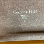 Garnet Hill  Gray‎ Lace Sleeve Dolman Top Womens Size LG Organic Cotton Blend Photo 2