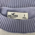 Hollister  Retro Hippie Y2K Style Lavender White Patterned Cropped Sweater Size S Photo 6