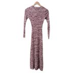 Anna Quan Charissa Long Sleeve Rib Knit Sweater Maxi Dress Mulberry AU 6 $360 White Size undefined Photo 3