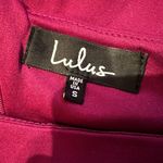 Lulus  Precious Thing Magenta‎ Asymmetrical Off The Shoulder Mini Dress Sz S NEW Photo 6