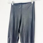 Commando  Cropped Flare Faux Leather Leggings Black Size Medium Photo 3