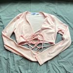 Adika baby pink long sleeve wrap top Photo 1