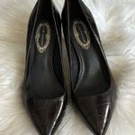 Elie Tahari  brown crocodile leather pointy toe heels pumps EU size 38 Photo 0