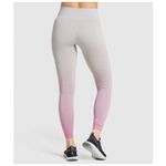 Gymshark  Adapt Ombre Seamless High Rise Leggings Light Grey Marl Pink Sz Small Photo 4